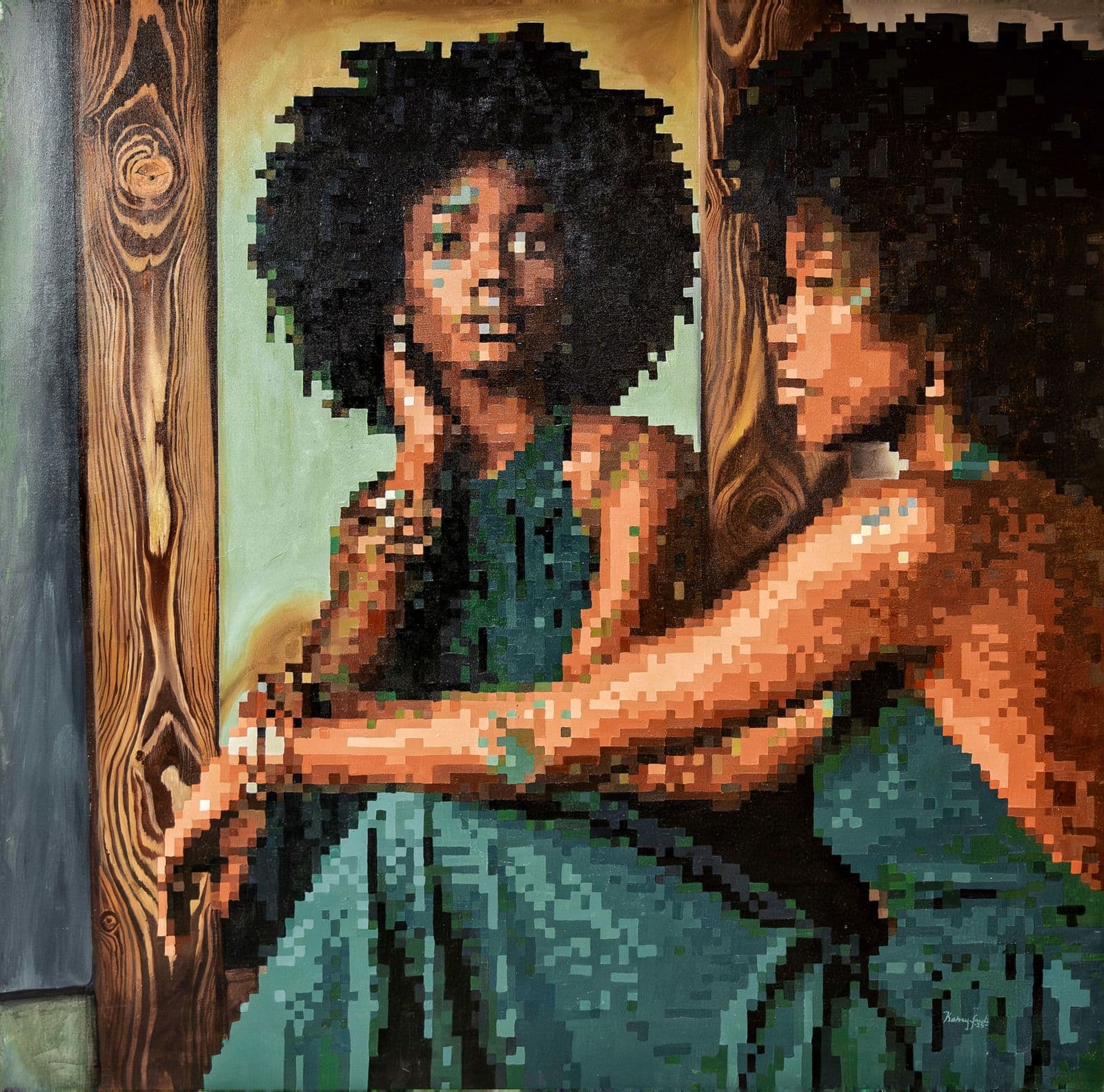 Artwork: Rwanda women by Fred Komayombi