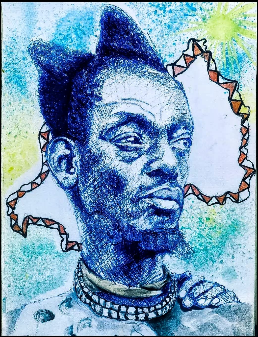 Artwork: RWUBUSISI's sketch portrait by Fred Komayombi