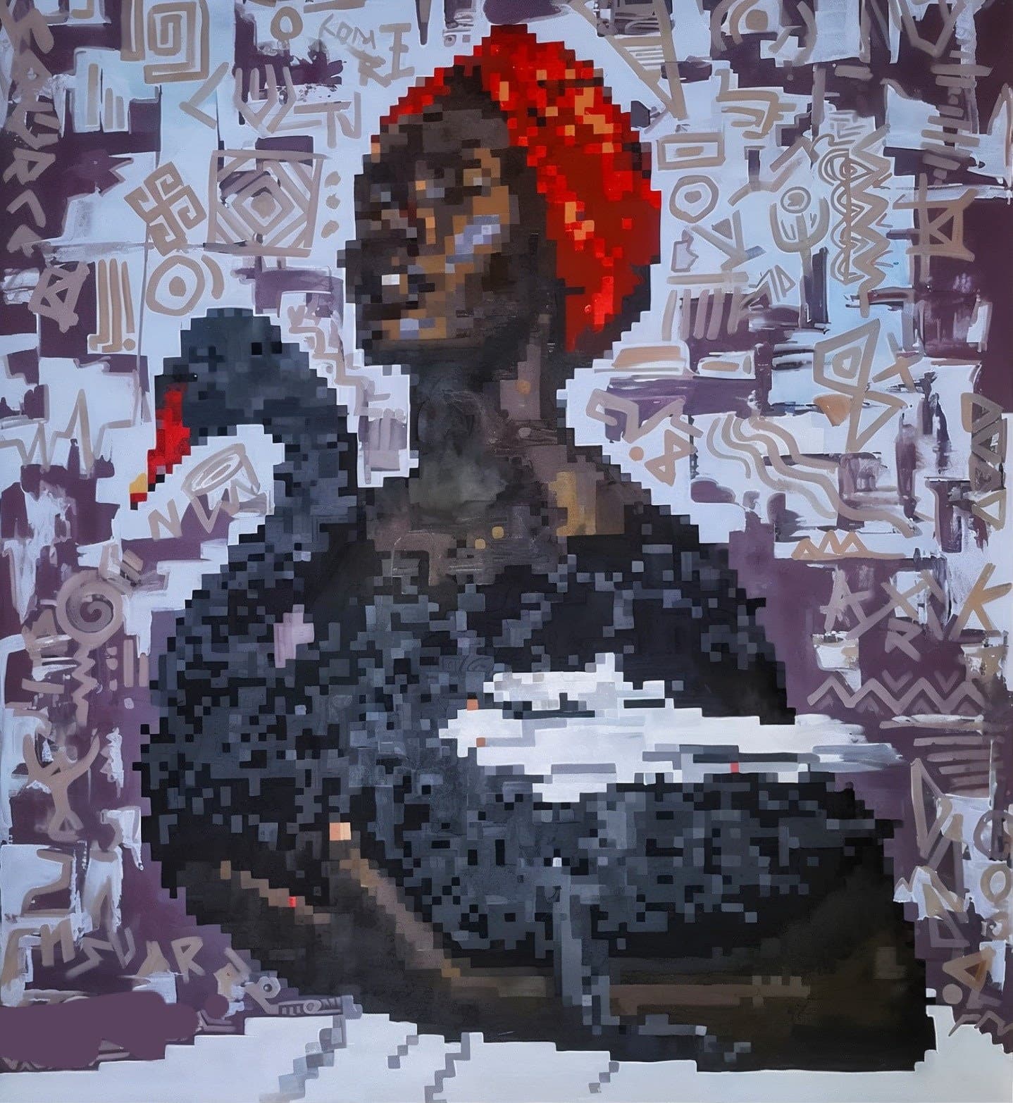 Artwork: Kendi with Black Swan by Fred Komayombi